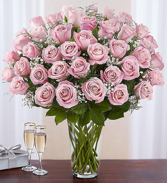 24 Long Stem Pink Roses
